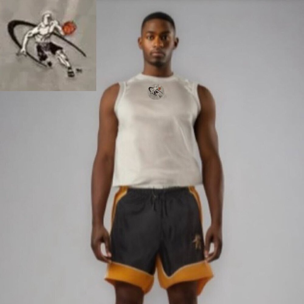 And1 Grey Basketball Jersey tank and Shorts Size M​​​​